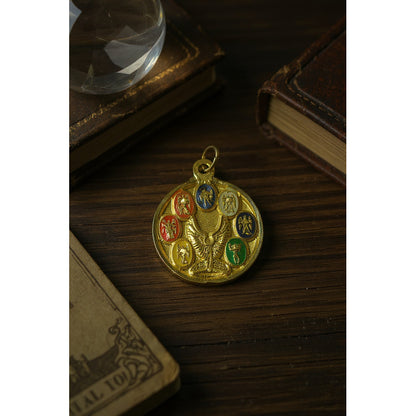 Sello Seite Arcangeles Metatron Dije Metal Encapsulado 25mm by HEREJE