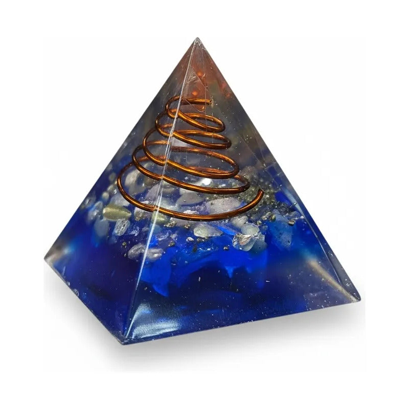 Piramide Orgonita 4 Cm De Altura Azul by HEREJE