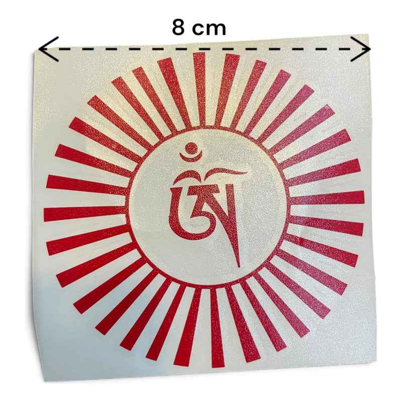 Estampa Om Hereje Rojo Tibetano Sol