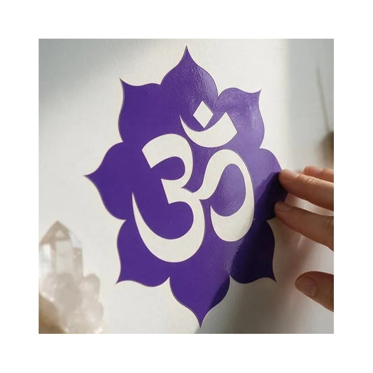 Estampa Om Morado Flor Recorte by HEREJE