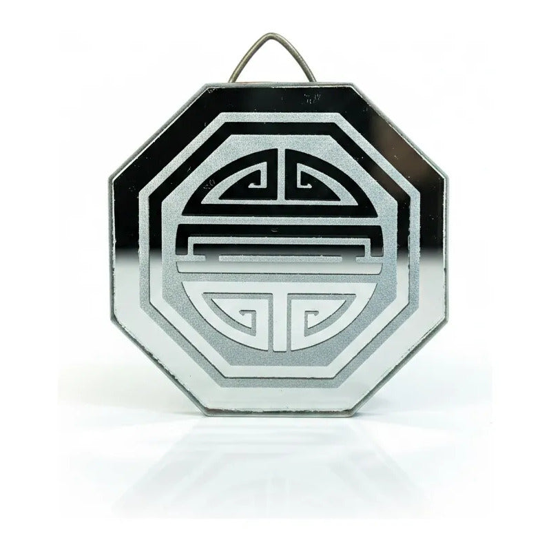 Espejo Octagonal, Grabado Con Símbolos Esotéricos De 5 Cm Longevidad by HEREJE