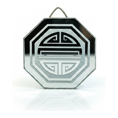Espejo Octagonal, Grabado Con Símbolos Esotéricos De 5 Cm Longevidad by HEREJE
