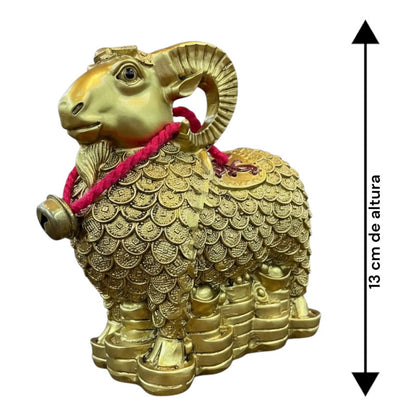 Figura Borrego De La Abundancia Feng Shui Dorado 13 Cm Dorado by HEREJE