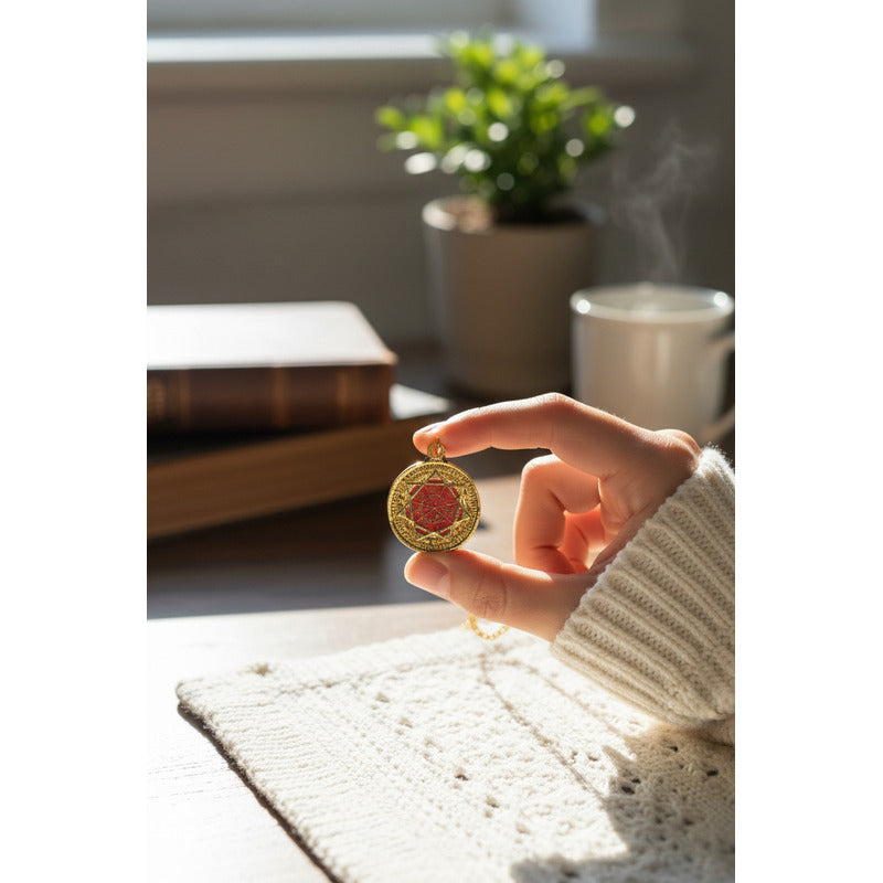 Sello Seite Arcangeles  Metatron Dije Metal Encapsulado 30mm