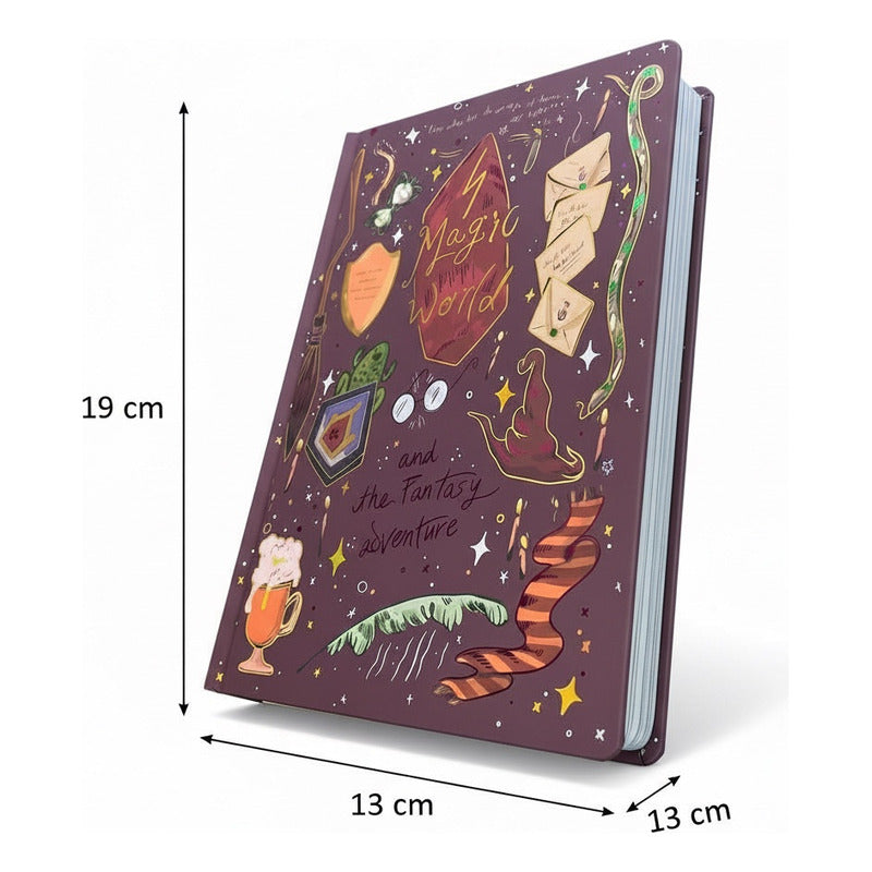 Grimorio Magic World: Libreta De Hechizos Dura