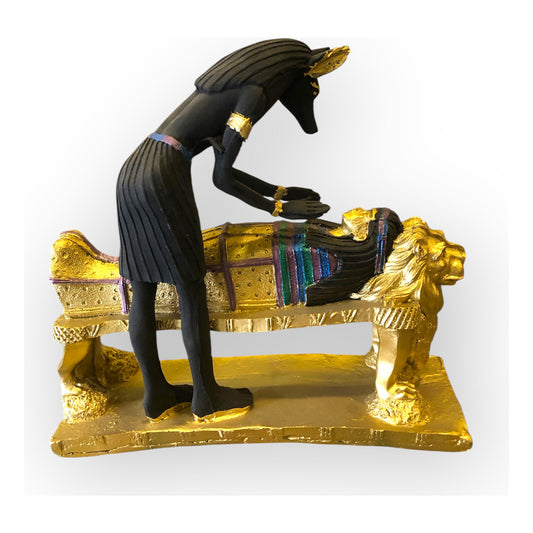 Estatua Anubis Resina 10076 Lety Original.