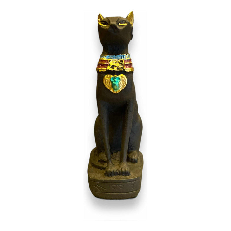 Bastet Sentado Figura De Resina