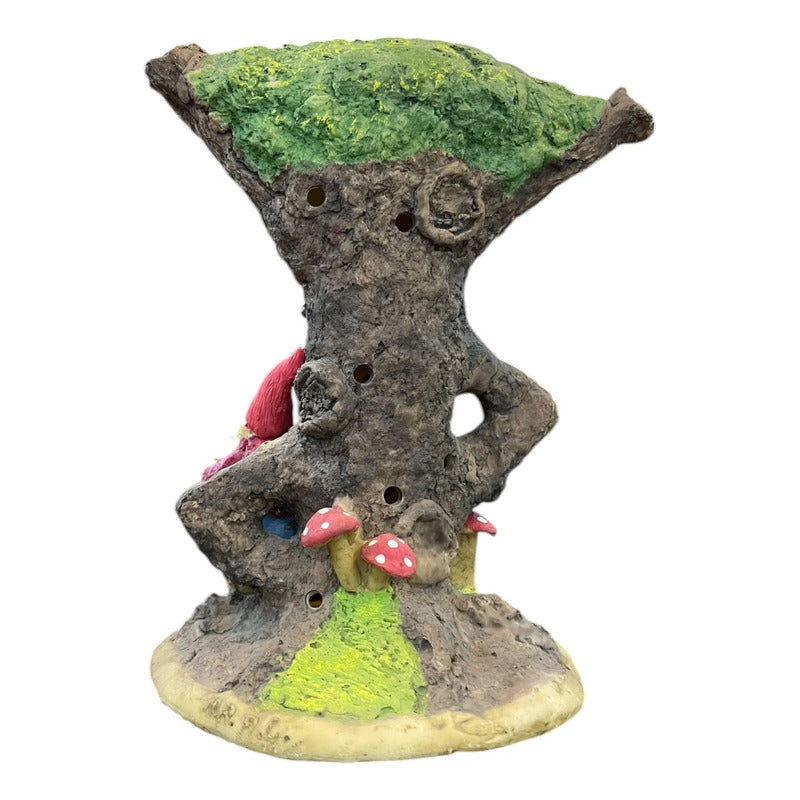 Porta Inciensos En Forma De Arbol Artesanales Arbol Gnomo 20 Cm Gnomo by HEREJE