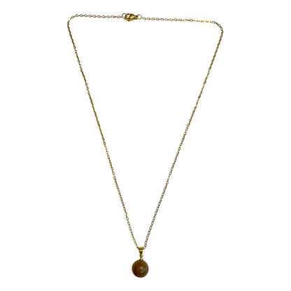 Cuarzo En Esfera Dije Con Cadena