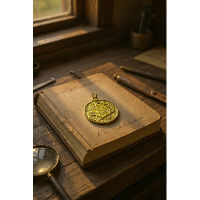 Sello Seite Arcangeles  Metatron Dije Metal Encapsulado 30mm