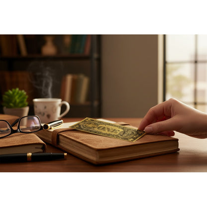 Billete Dorado Diferentes Denominaciones Plastificados 1 Dolar Piramide