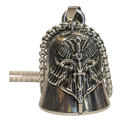 Campana Biker Amuleto Para Motociclista Con Cadena