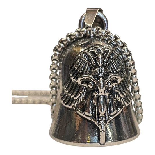 Campana Biker Amuleto Para Motociclista Con Cadena