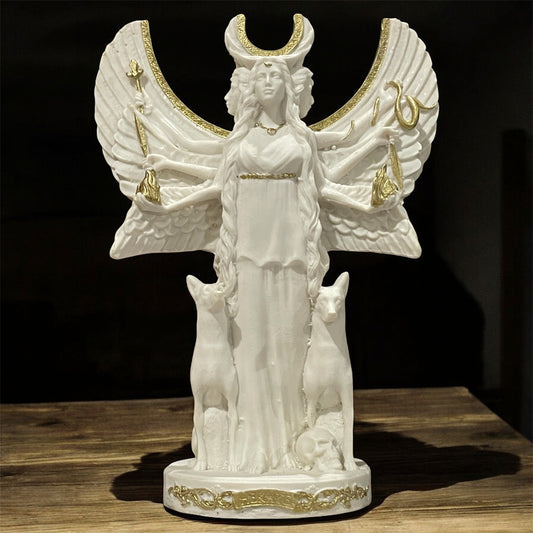 hecate escultura de resina 12 cm de alto