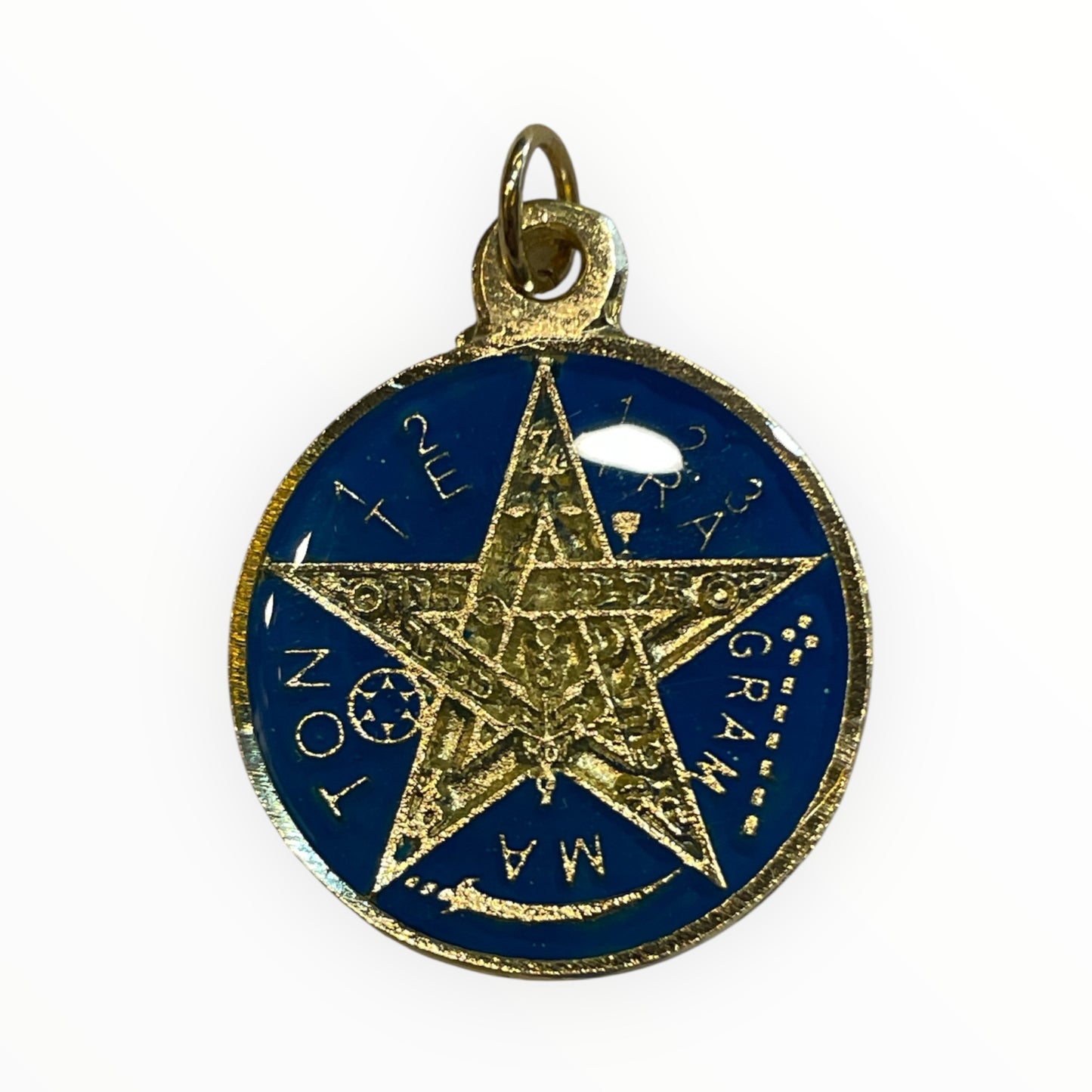 7 Potencias Dije Encapsulado y Tetragramaton al reverso