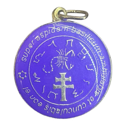 Exterminador Talisman Amulento Encapsulado Y Baño De Oro 3cm