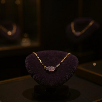 Collar Con Cuarzo Chip