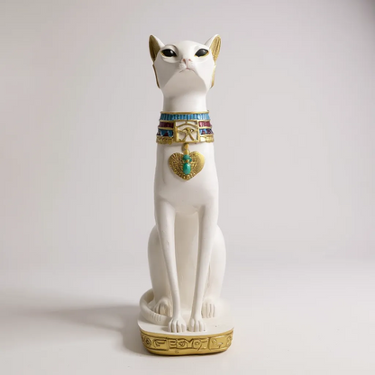 Bastet Egipcio Escultura De Resina 34x17x11cm