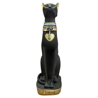 Bastet Egipcio Escultura De Resina 34x17x11cm