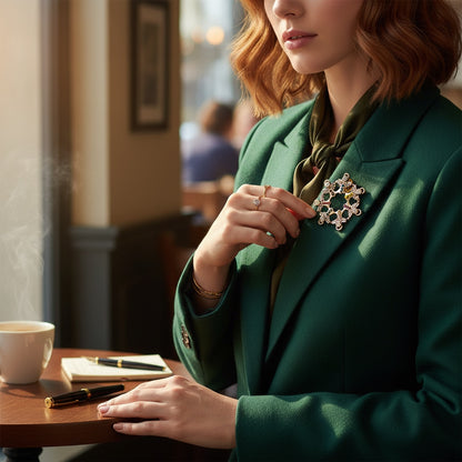 Círculo De Ángeles Baño De Oro Con Cristalprendedor