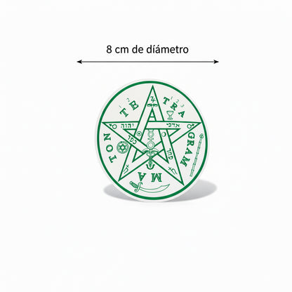 Tetragramaton Calcomanía Estampa Stickers 9cm by ARTICULOS ESOTERICOS LETY