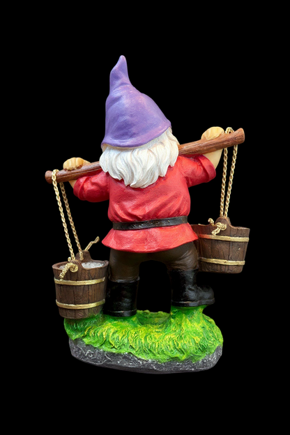 Gnomo Cubetas Figura De Resina Para Decoración Del Hogar