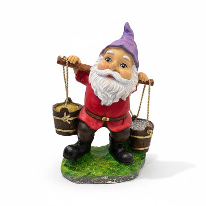 Gnomo Cubetas Figura De Resina Para Decoración Del Hogar