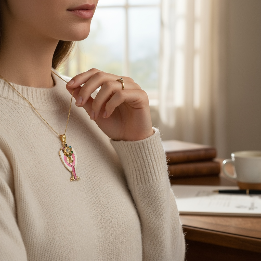 Metatron Dije Con Cubo Baño De Oro Pintado A Mano Con Crista