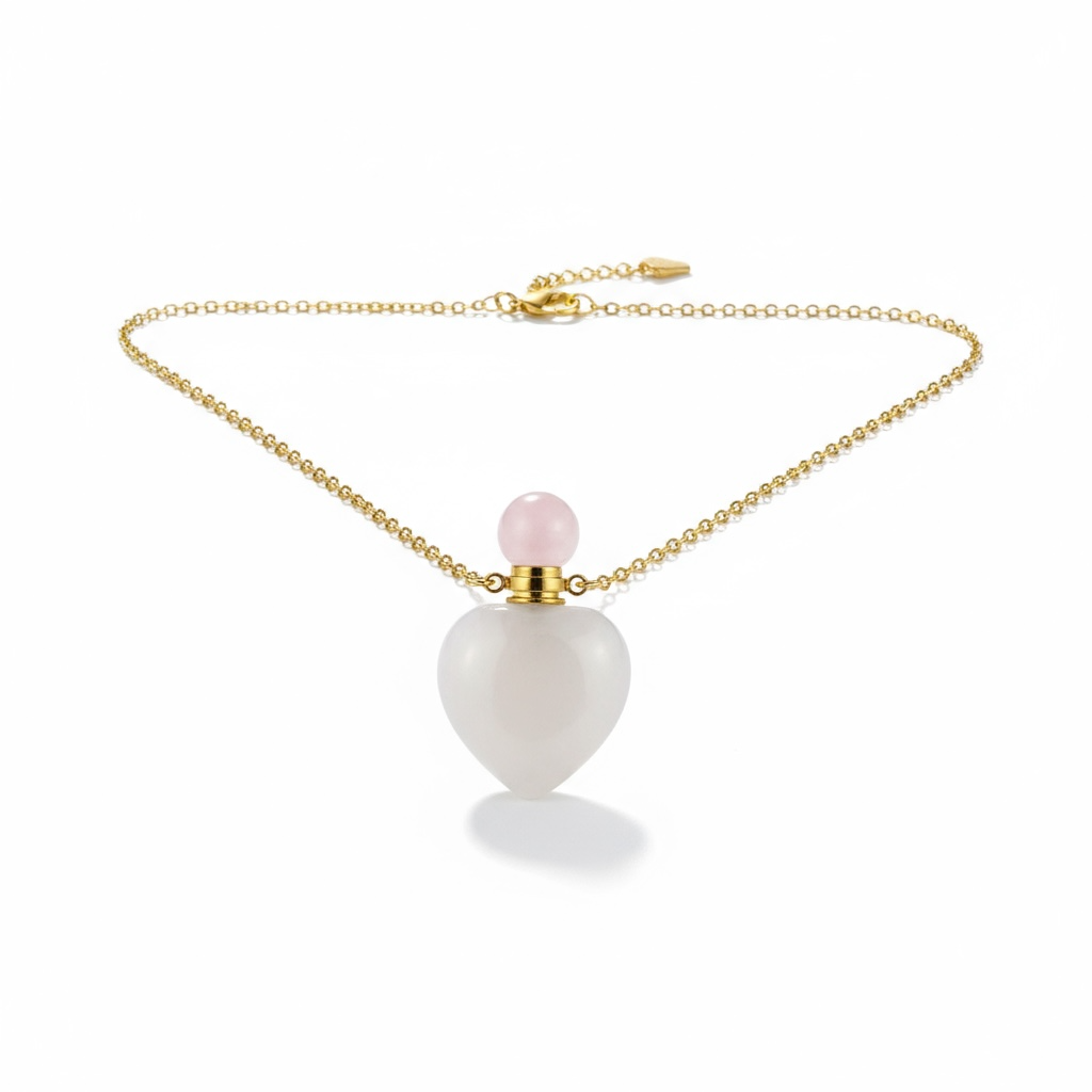 Cuarzo Amatista Rosa Blanco Varios Modelos Perfumero 4 Cm