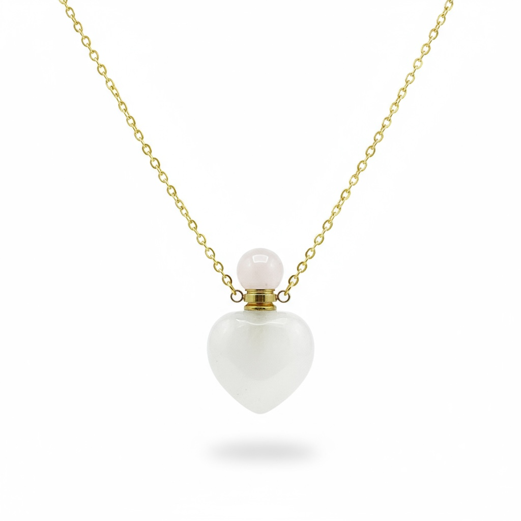 Cuarzo Amatista Rosa Blanco Varios Modelos Perfumero 4 Cm