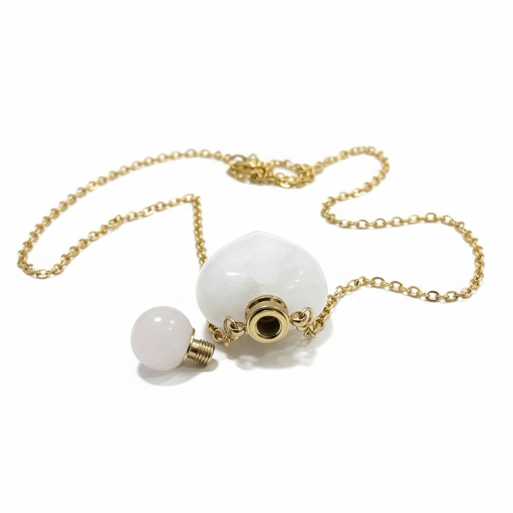 Cuarzo Amatista Rosa Blanco Varios Modelos Perfumero 4 Cm