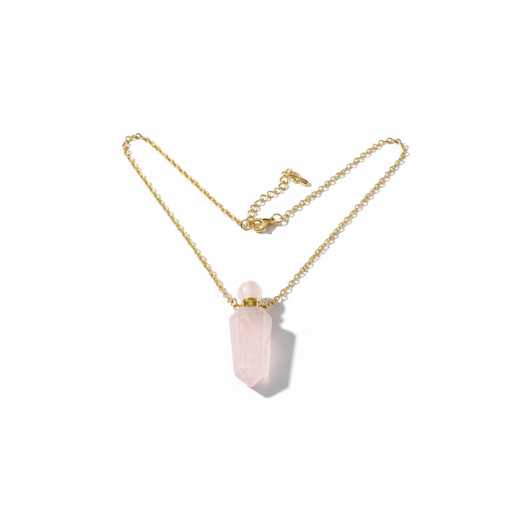 Cuarzo Amatista Rosa Blanco Varios Modelos Perfumero 4 Cm