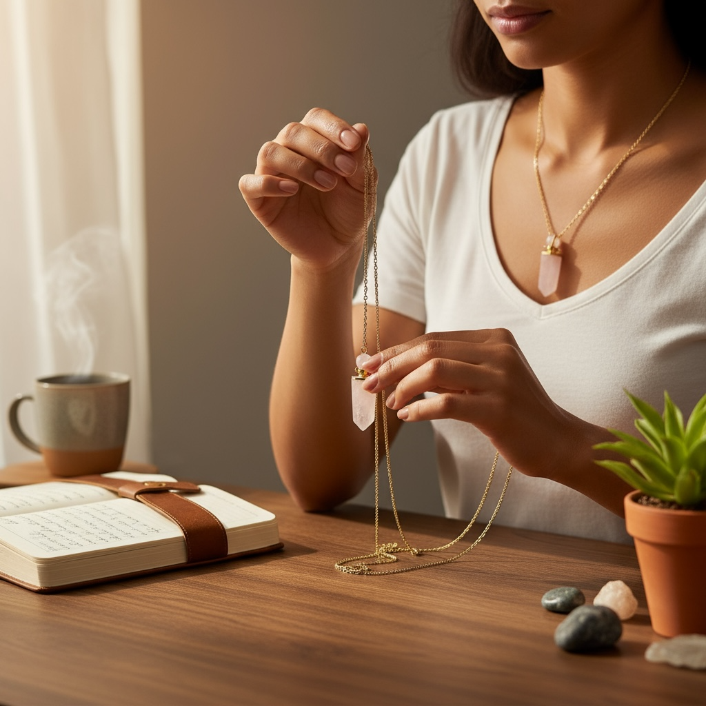 Cuarzo Amatista Rosa Blanco Varios Modelos Perfumero 4 Cm