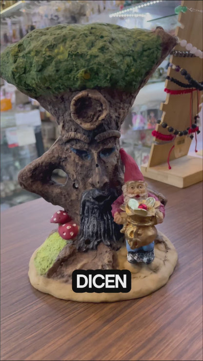 Porta Inciensos En Forma De Arbol Artesanales Arbol Gnomo 20 Cm Gnomo