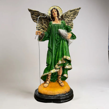 Arcangeles De 30 CM En Resina Pintados A Mano