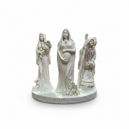 Escultura Triple Diosa 11cm Resina Artículos Esotéricos Lety