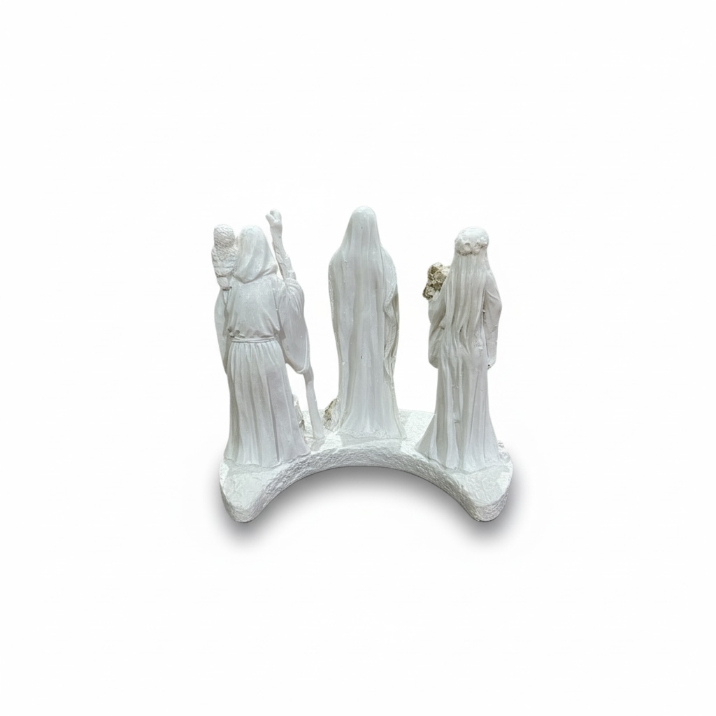 Escultura Triple Diosa 11cm Resina Artículos Esotéricos Lety
