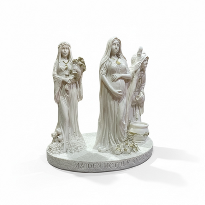Escultura Triple Diosa 11cm Resina Artículos Esotéricos Lety