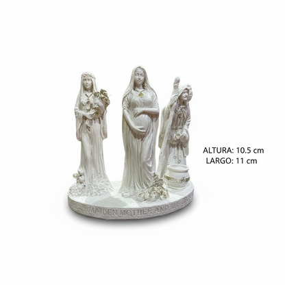 Escultura Triple Diosa 11cm Resina Artículos Esotéricos Lety