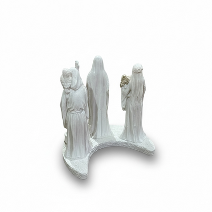 Escultura Triple Diosa 11cm Resina Artículos Esotéricos Lety