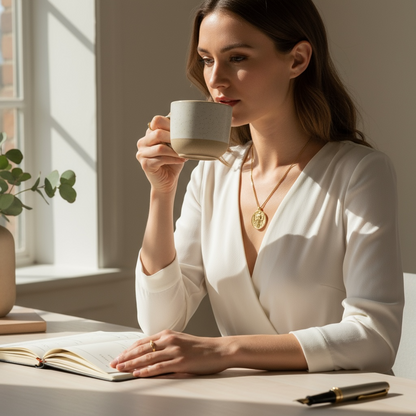 Triple Diosa Medalla Dorada Con Cadena